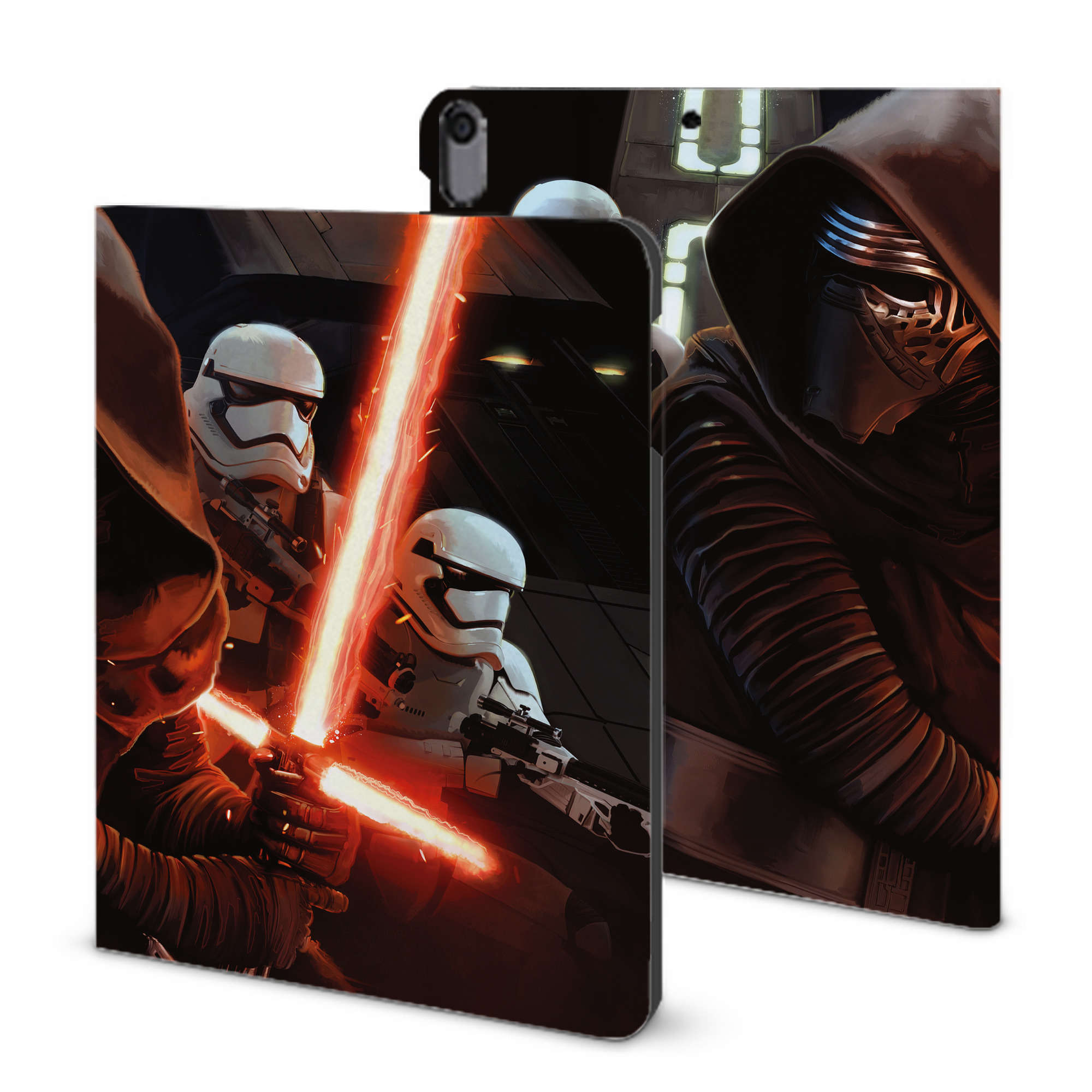 （画像用） スター・ウォーズ Star Wars IPad ケース ブック型 PUレザー TPU 耐衝撃 軽量 薄型 ペン収納なし 全面保護 IPad 各モデル対応